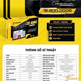 ZX ADAS TC – Màn Hình Android Zestech ZX ADAS Tiêu Chuẩn 2025