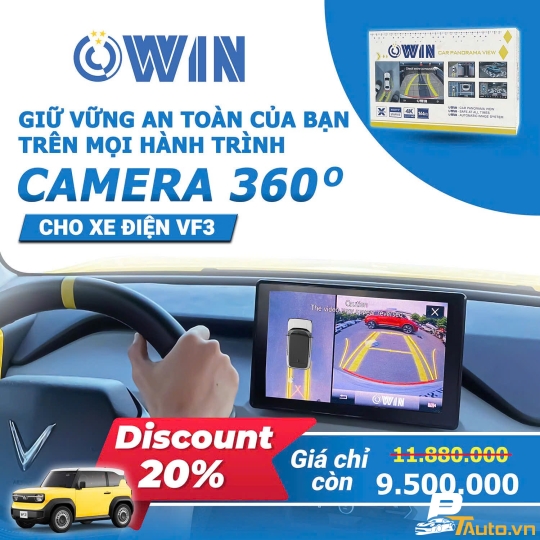 Màn hình 360 0win Zin vinfast VF3 