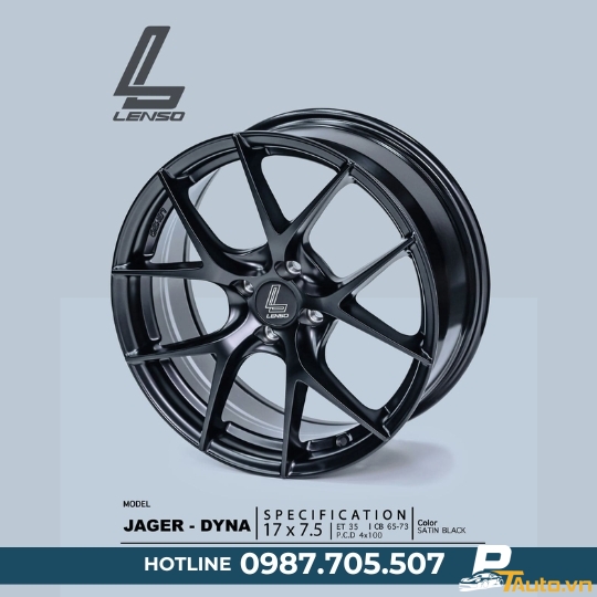 MÂM LENSO JAGER DYNA SATIN BLACK 17