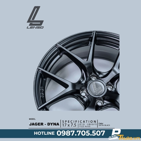 MÂM LENSO JAGER DYNA SATIN BLACK 17