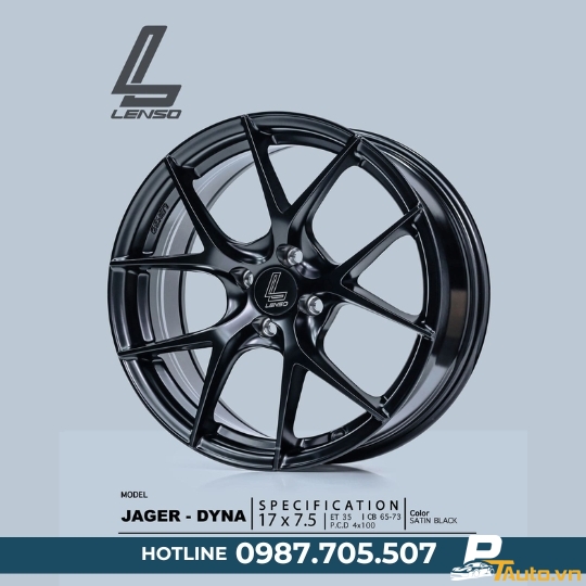 MÂM LENSO JAGER DYNA SATIN BLACK 17