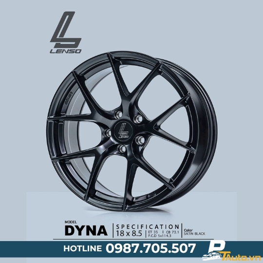 MÂM LENSO JAGER DYNA SATIN BLACK 18″